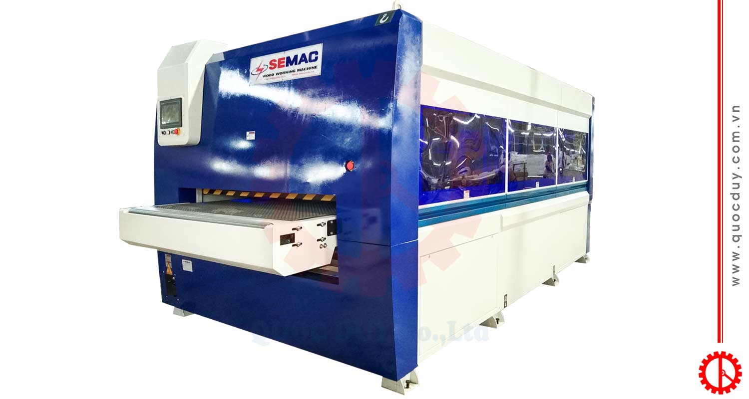 Máy chà nhám chổi 6 trục 1300mm | Quốc Duy