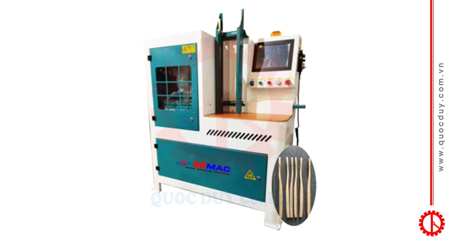 Máy chép hình bàn chải tre gỗ cnc