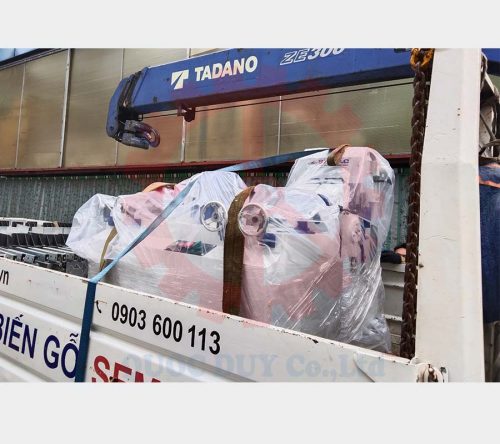 Máy chà nhám 2 băng đứng I Quốc Duy