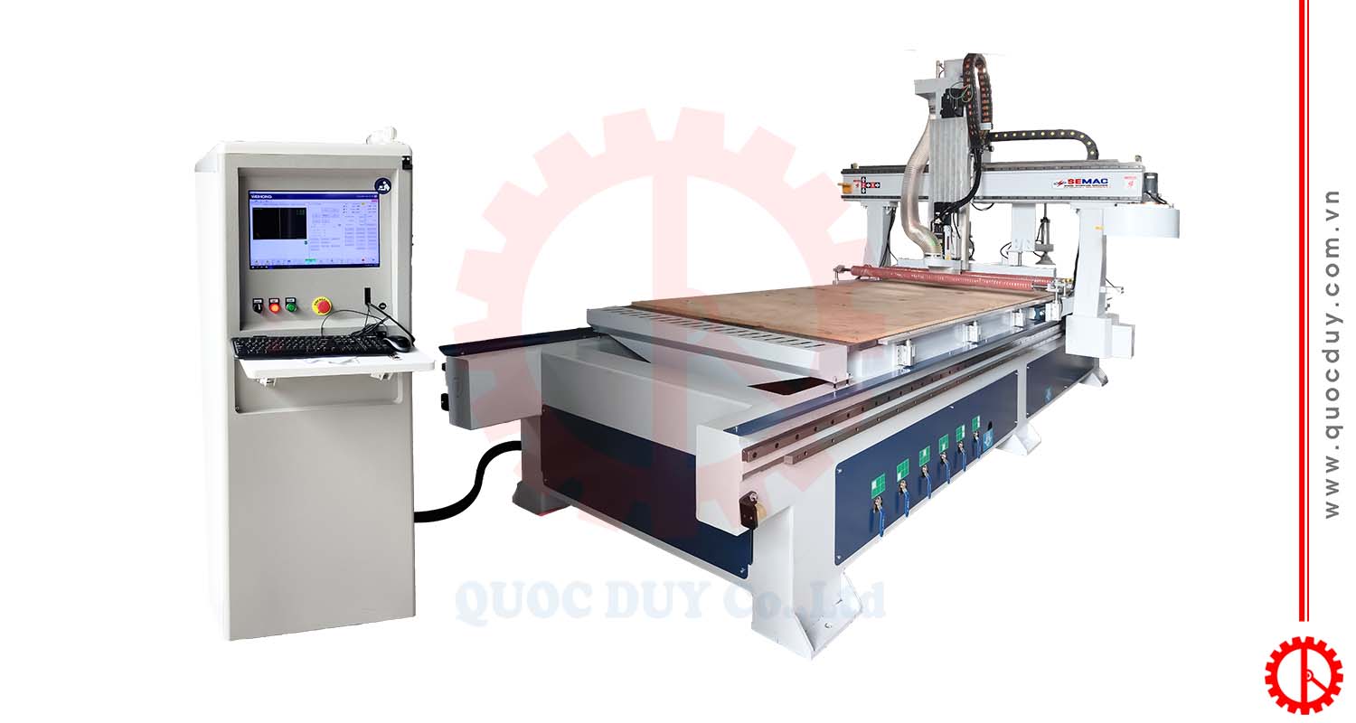 Máy CNC 1 đầu router thay dao tự động