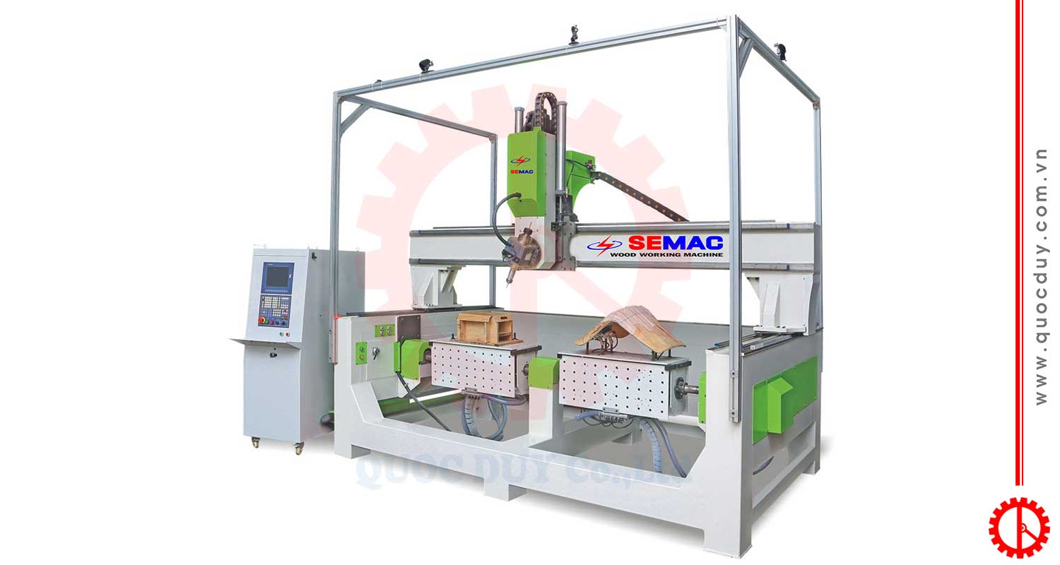 Máy CNC 4D 2 bàn cắt ván ép