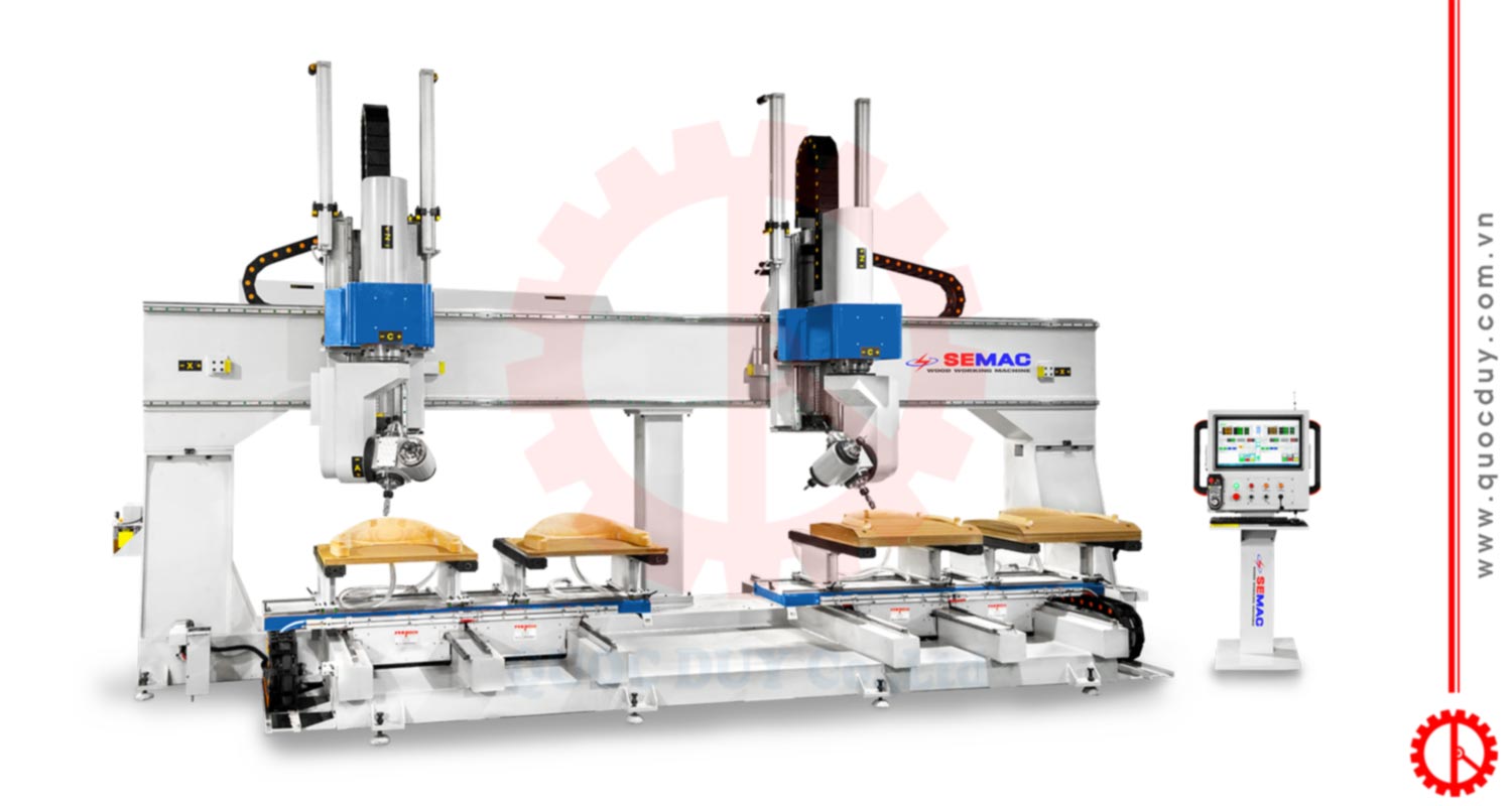 Máy cnc 5 trục 2 đầu độc lập