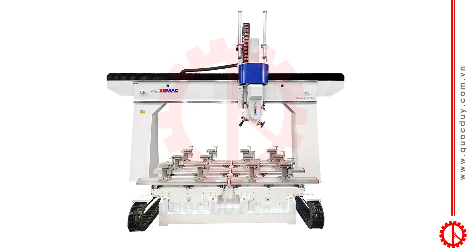 Máy CNC 5 Trục 4 Đầu Không Thay Dao | Quốc Duy