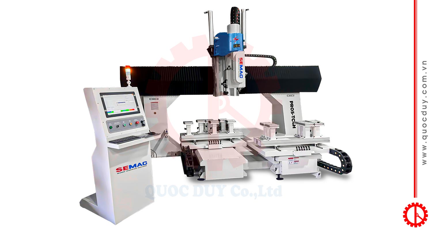Máy CNC 5 Trục Không Thay Dao | Quốc Duy
