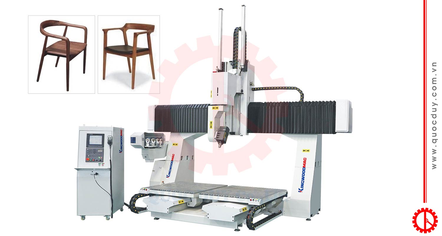 Máy cnc 5 trục tải nặng thay dao làm khuôn mẫu