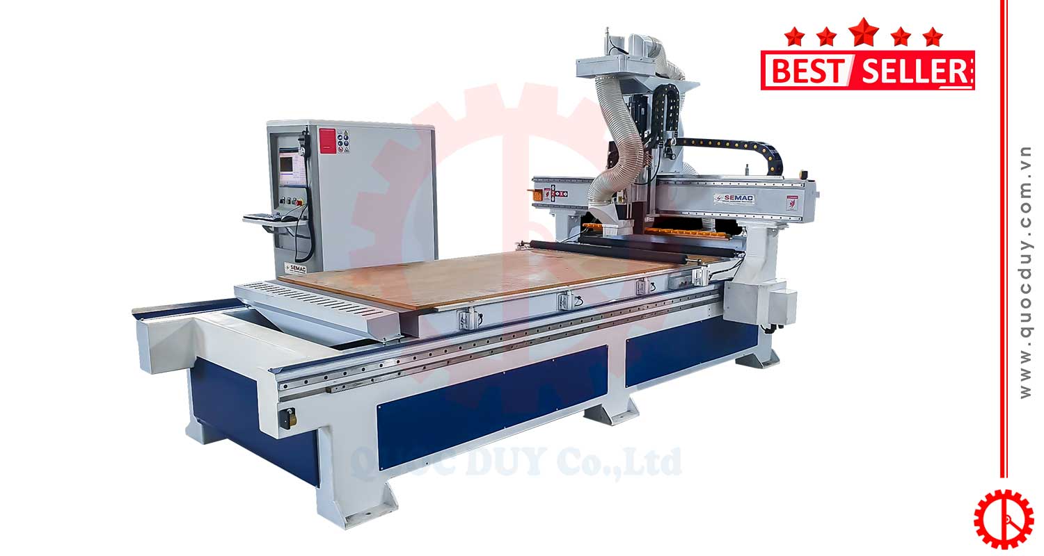 Máy CNC router 1 đầu thay dao tự động