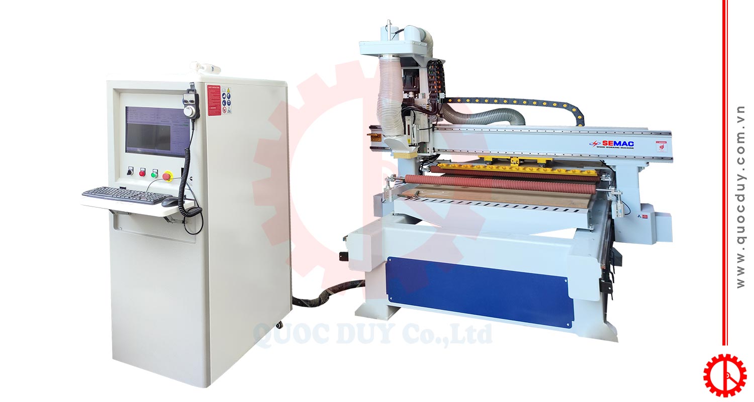 Máy CNC router 1 Đầu Thay Dao Tự Động | Quốc Duy