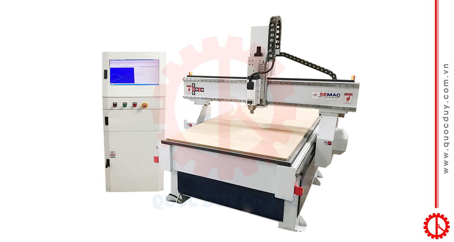 Máy CNC Router 1 Trục Khổ 1m3x3m | Quốc Duy