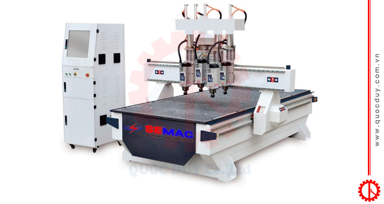 Máy cnc router 4 trục | Quốc Duy