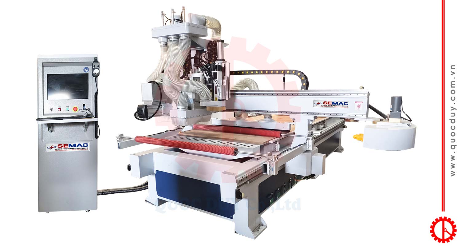 Máy CNC Trung Tâm 3 Trục Gia Công 5 Mặt | Quốc Duy