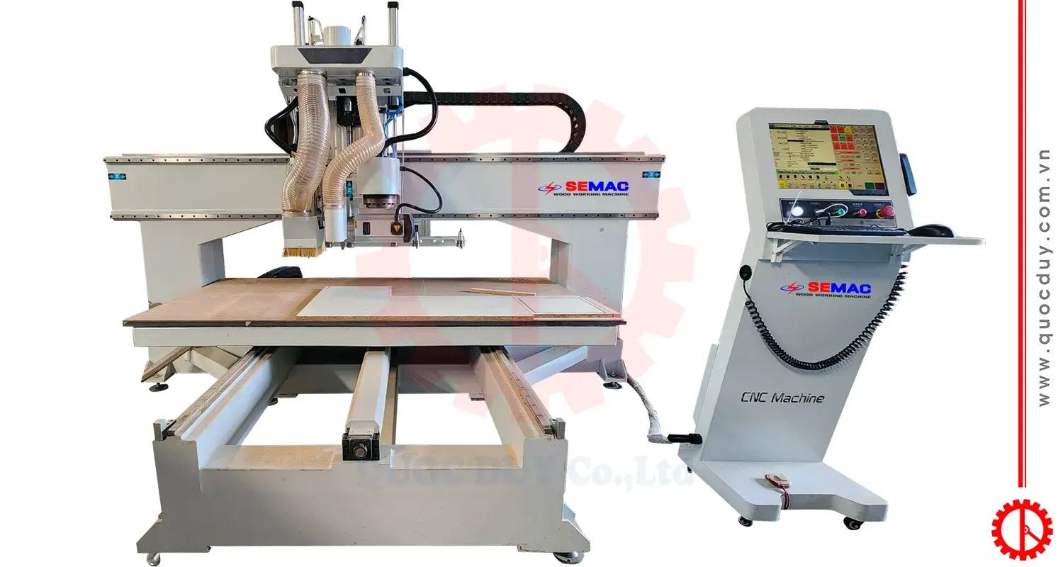 Máy CNC trung tâm ATC lưỡi cưa đa hướng | Quốc Duy