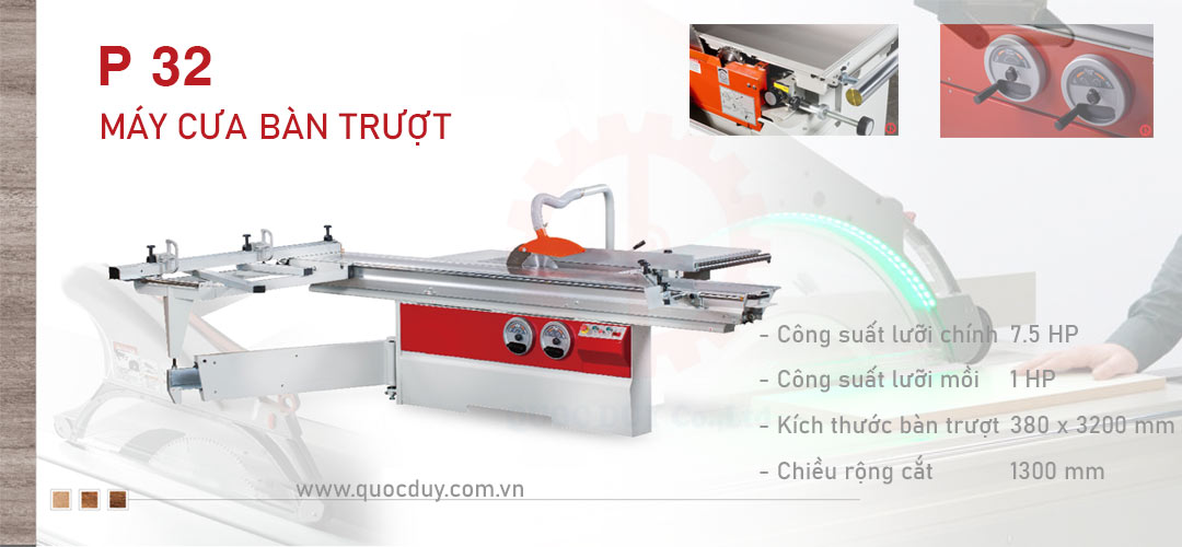 máy cưa bàn trượt đài loan p -32