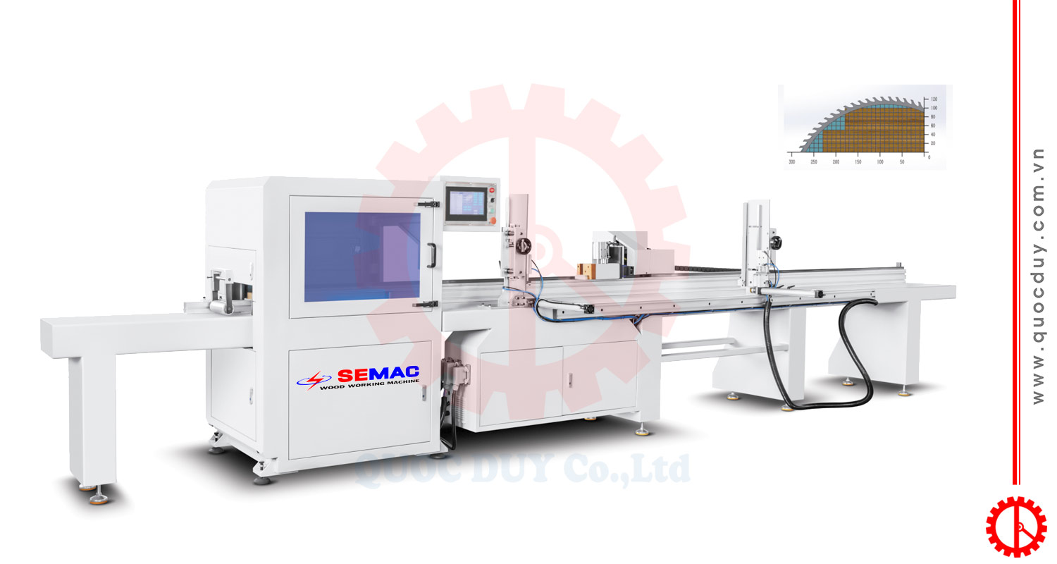 Máy cưa cắt ngang tự động cấp phôi | Quốc Duy