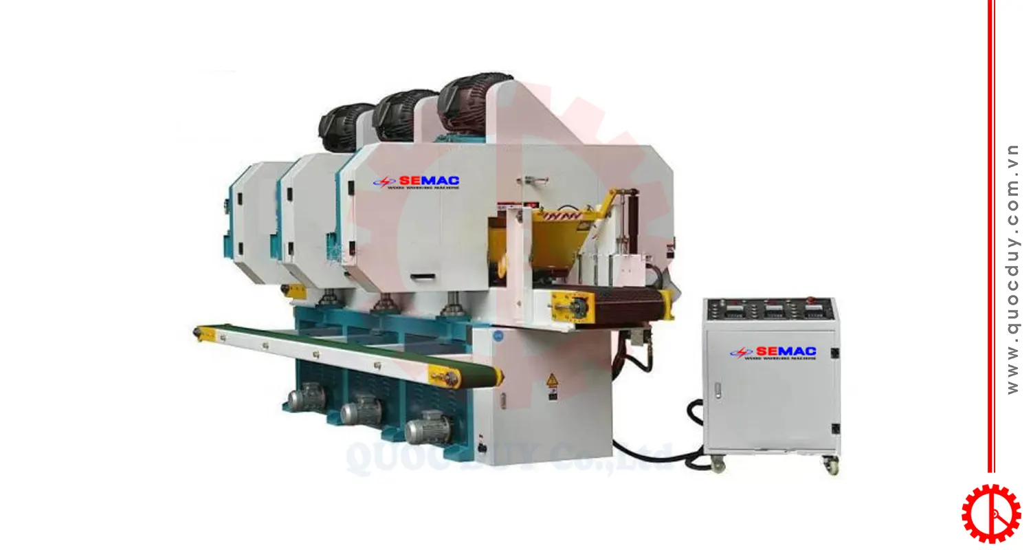 Máy cưa lạng nằm 3 đầu | SEMAC