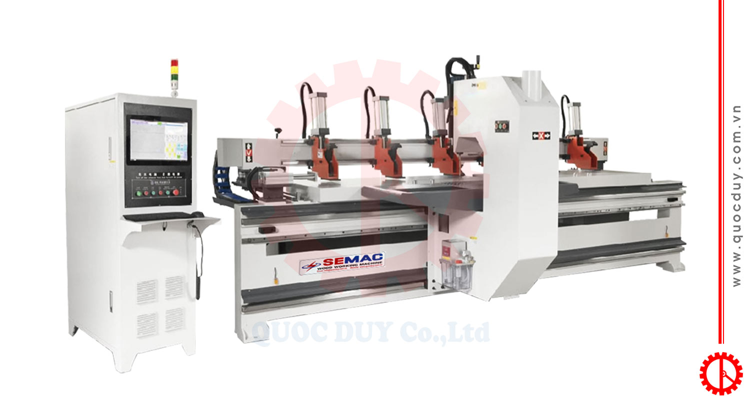 Máy Cưa Lọng Gỗ CNC Tải Nặng | Quốc Duy