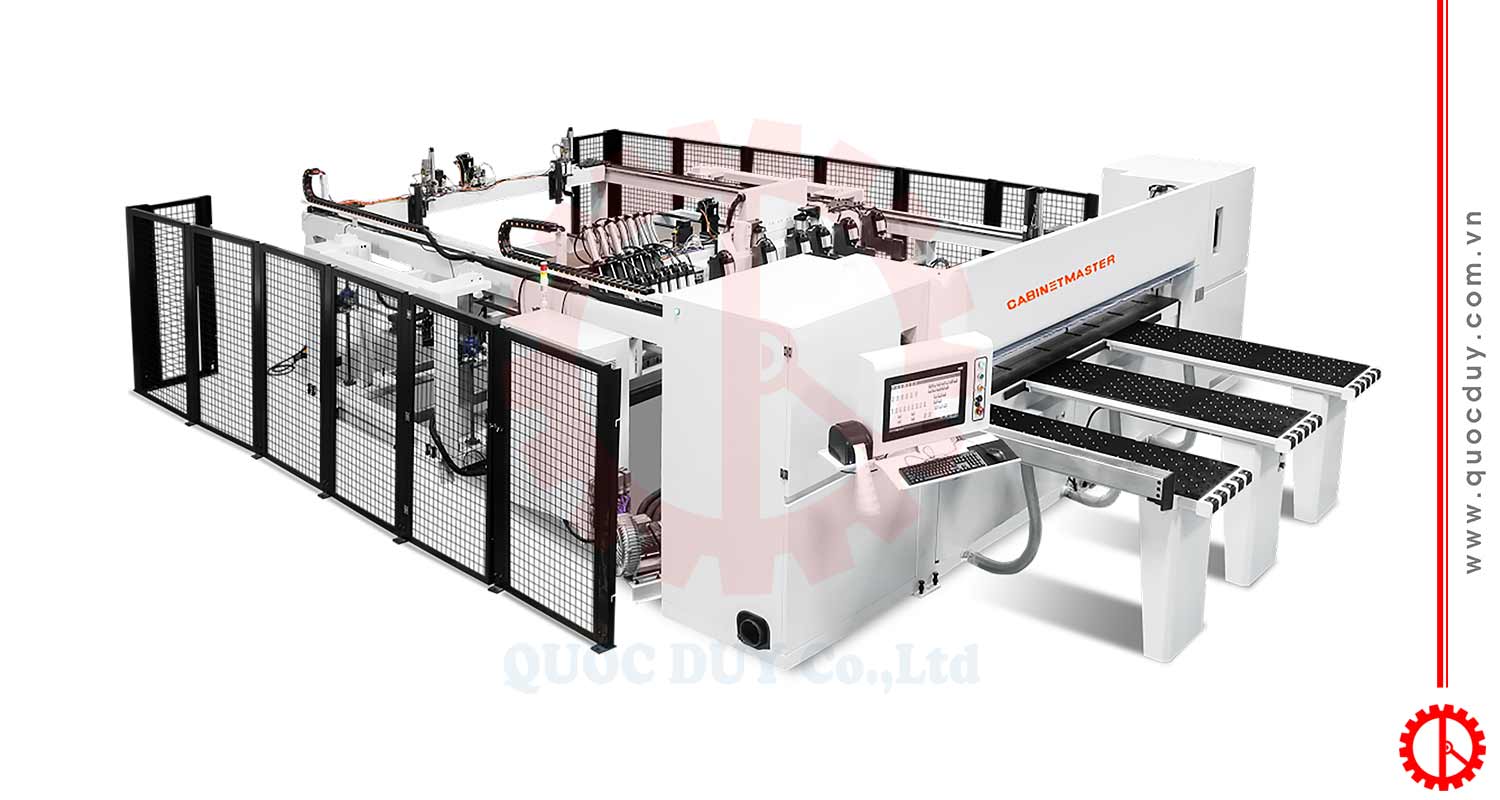 Máy Cưa Panel CNC Ben Kẹp Độc Lập Cắt 2 Kích Thước Cùng Lúc | Quốc Duy