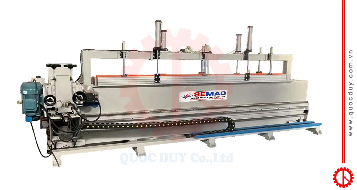 Máy Cưa Phay Cạnh Veneer Khổ 4m | Quốc Duy