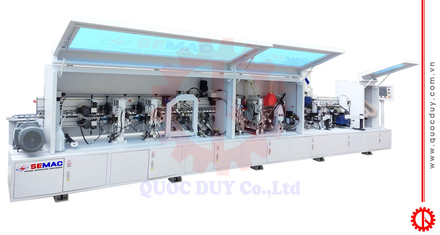 Máy dán cạnh 2 nồi keo 10 chức năng - MICHAEL 4CR | Quốc Duy