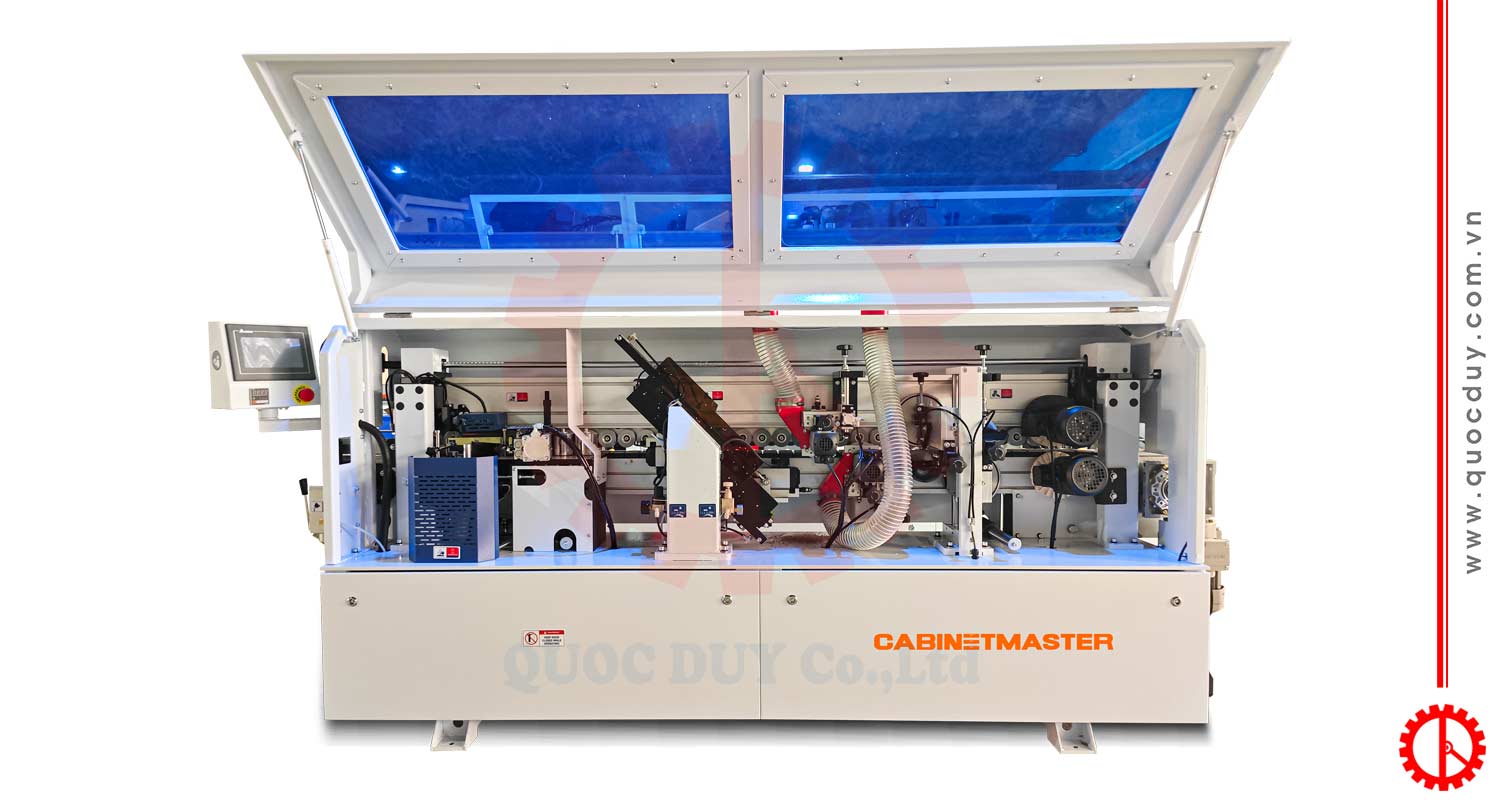 Máy dán cạnh tự 5 chức năng tự động| Quốc Duy