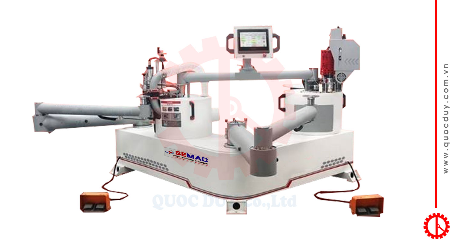 Máy Dán Cạnh Tròn 2 Bàn Làm Việc | Quốc Duy