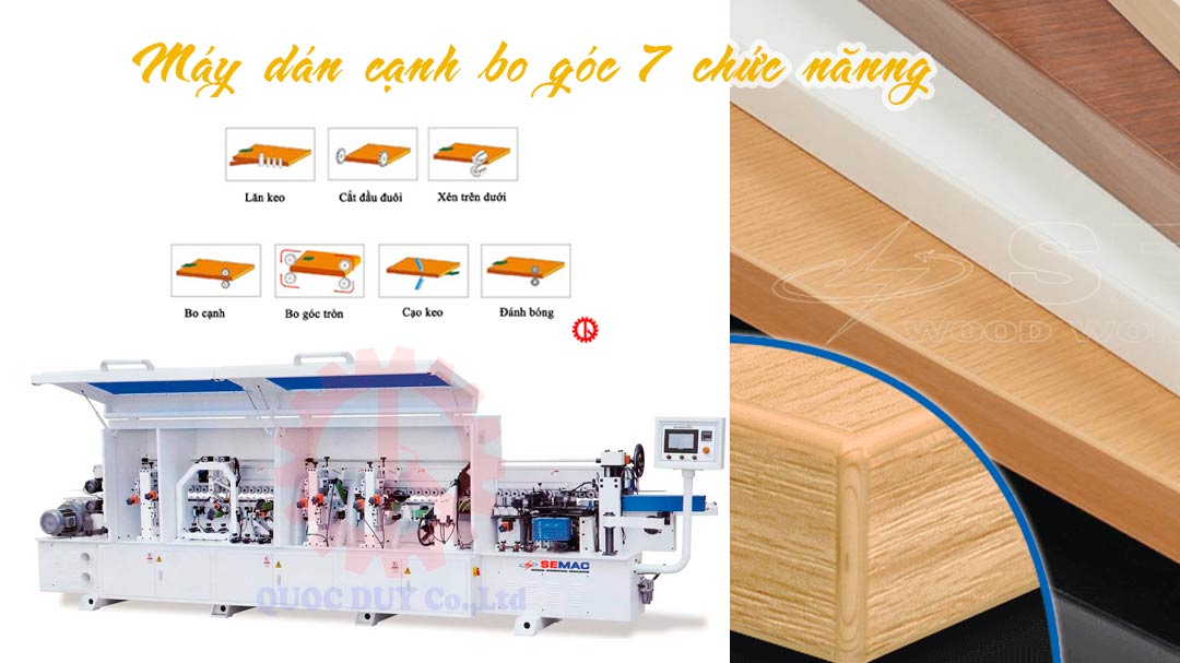 máy dán cạnh gỗ công nghiệp bo góc