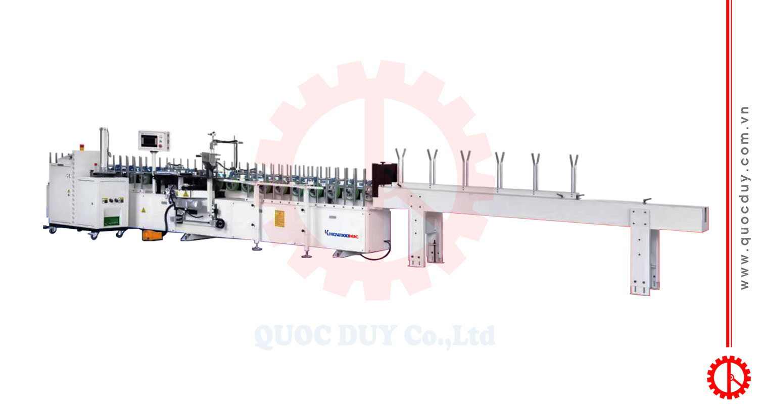 Máy dán cạnh nẹp L keo EVA/PUR