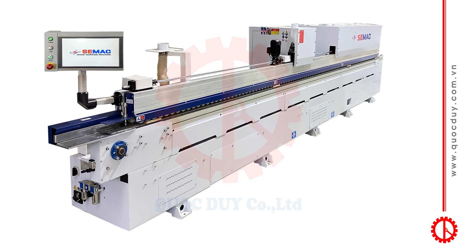 Máy dán cạnh nẹp L khung bao | Quốc Duy