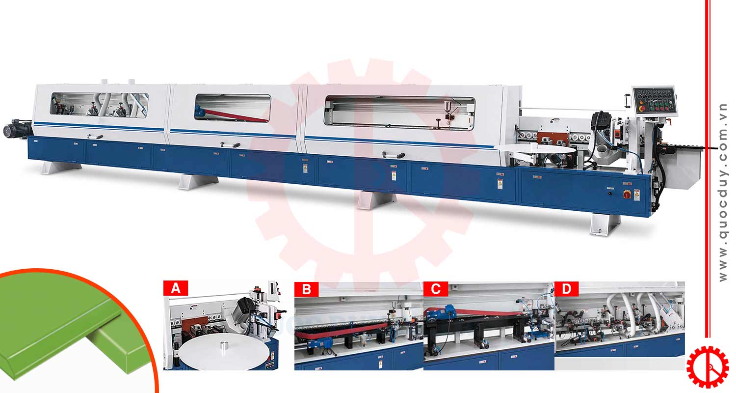 Máy dán cạnh noline thẳng nghiêng - ECE 900K | Quốc Duy