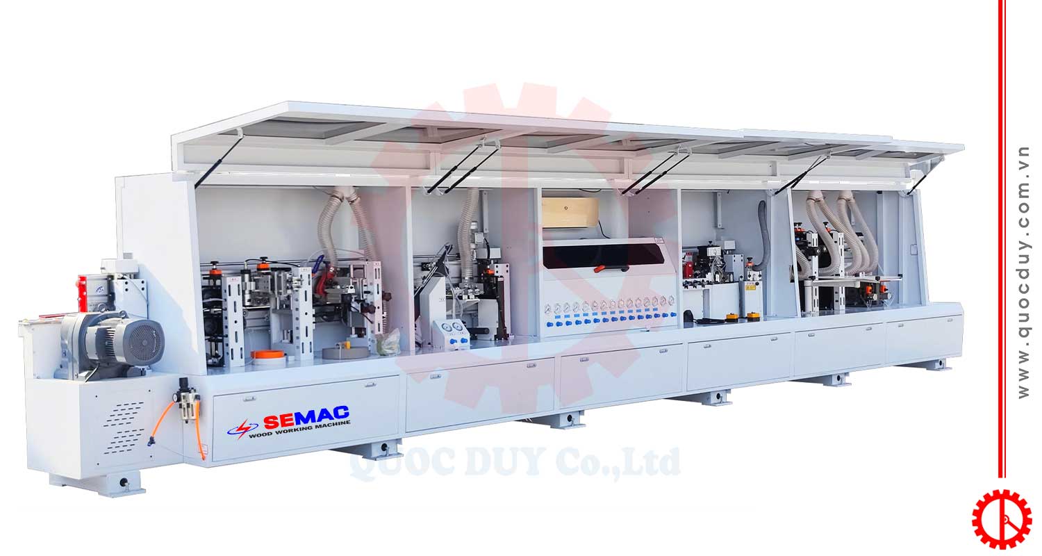 Máy dán cạnh tay nắm semi j | Quốc Duy