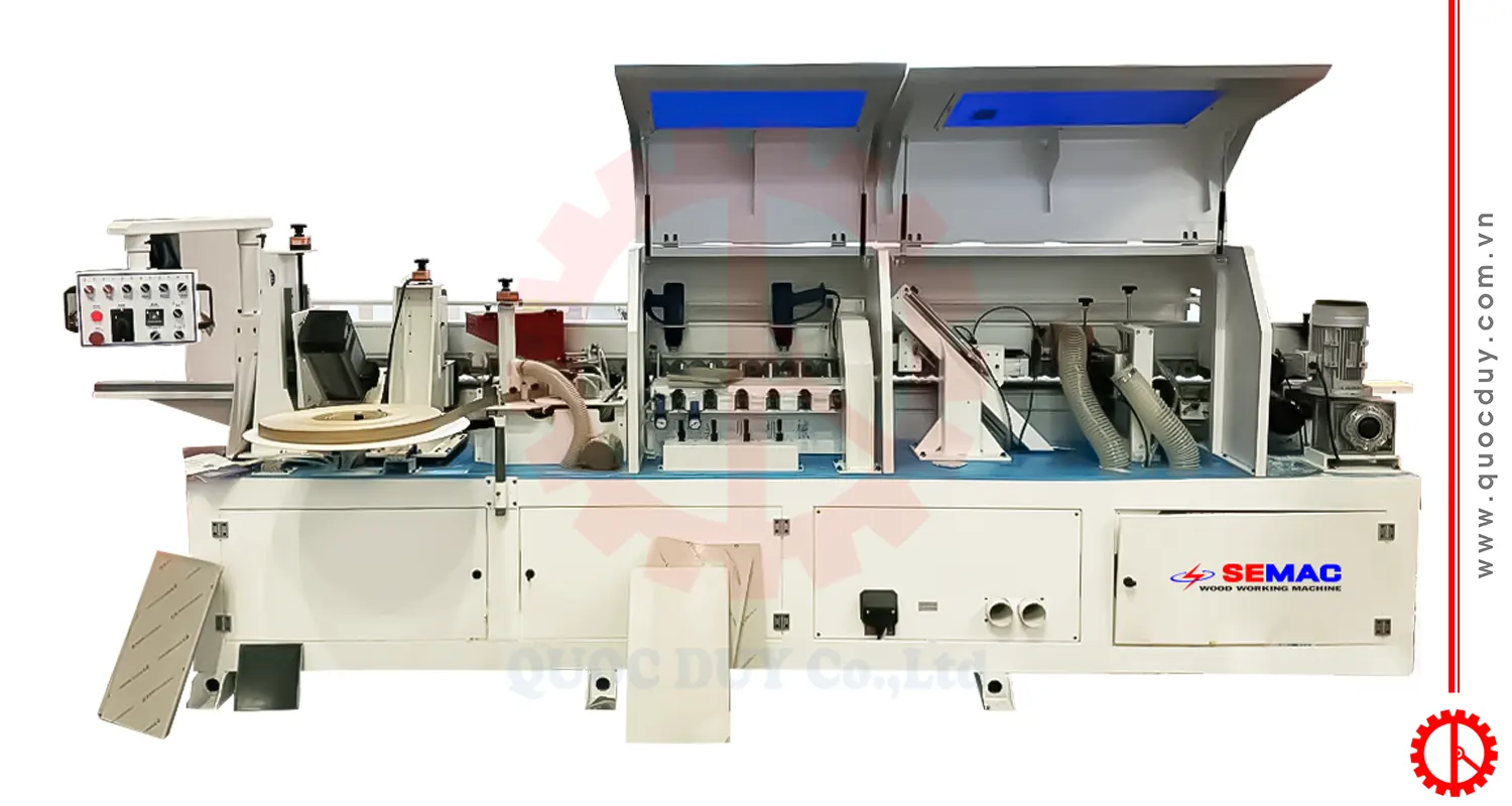 Máy cắt xén dán cạnh thẳng nghiêng tự động | Quốc Duy