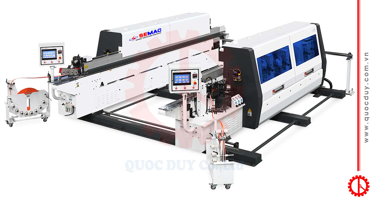 Máy dán cạnh tự động 2 mặt | Quốc Duy