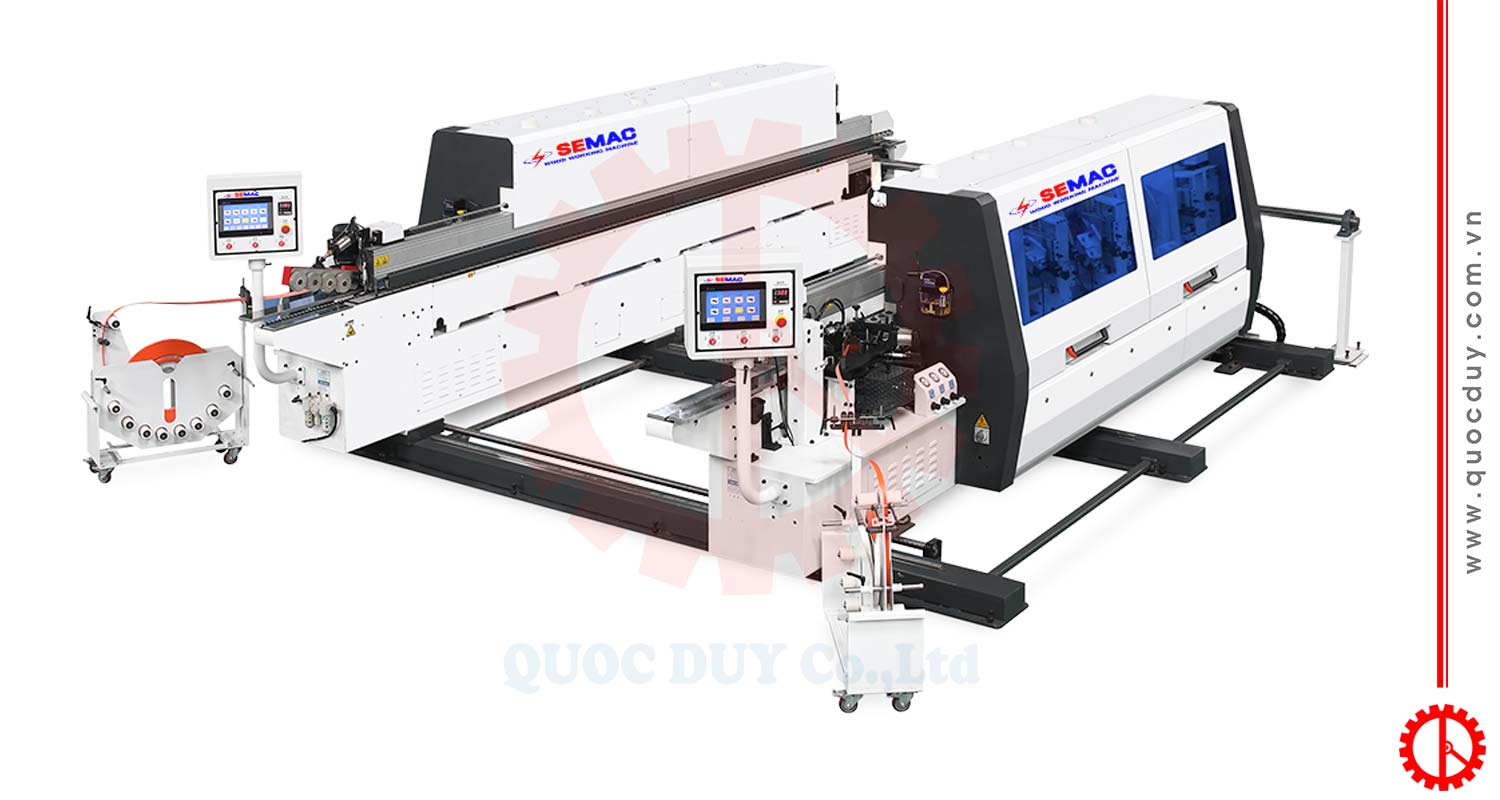 Máy dán cạnh tự động 2 mặt | Quốc Duy