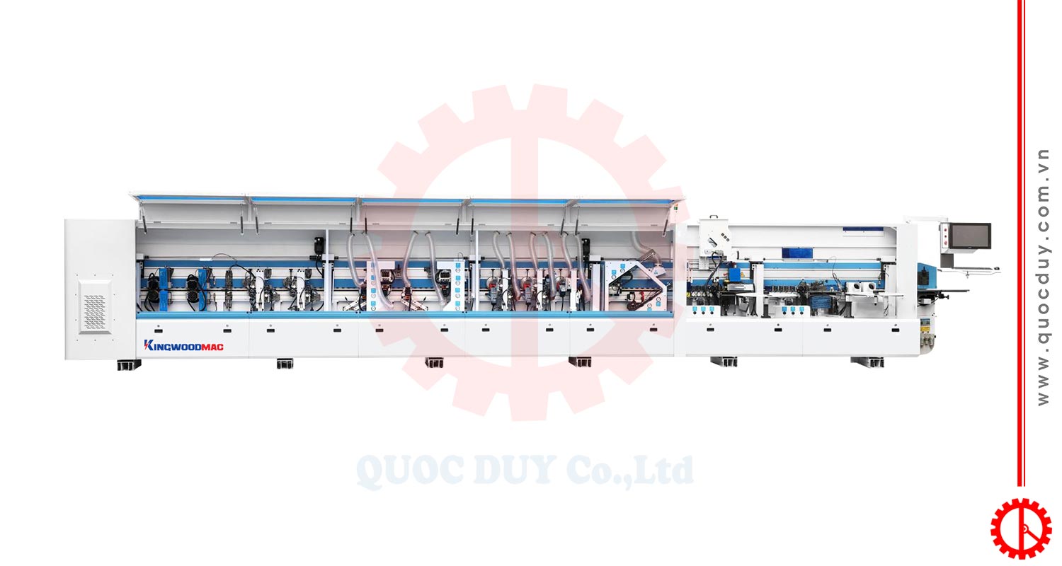 Máy dán cạnh tự động full chức năng 2 nồi keo