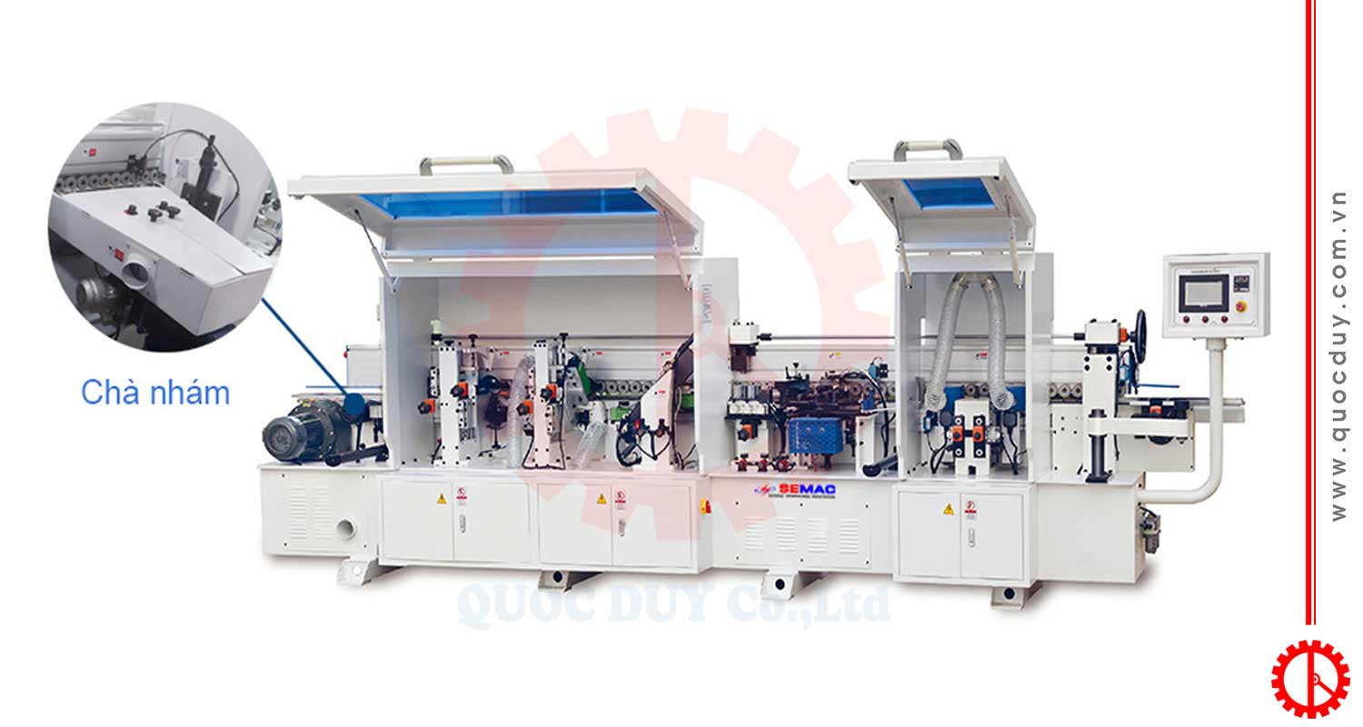 Máy dán cạnh veneer có chà nhám - SM 360JS |Quốc Duy