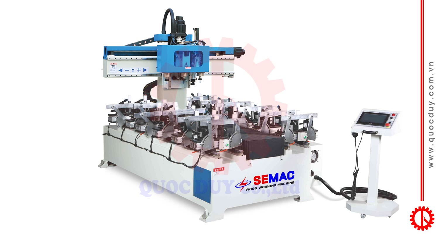 Máy đánh mộng âm cnc 3 đầu - SDC 2000 3 3 | Quốc Duy