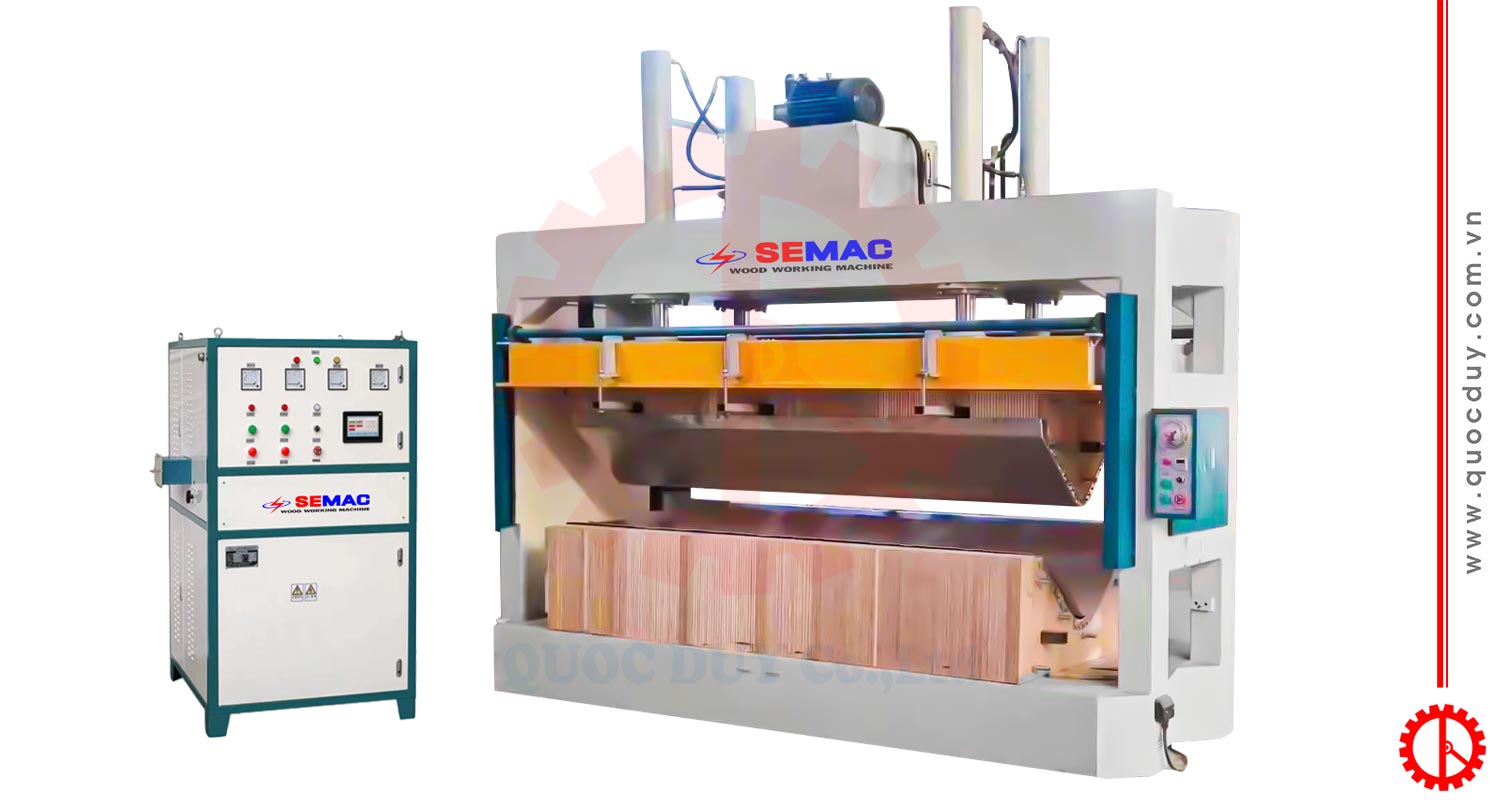 Máy ép cong plywood thủy lực 100 tấn | Quốc Duy