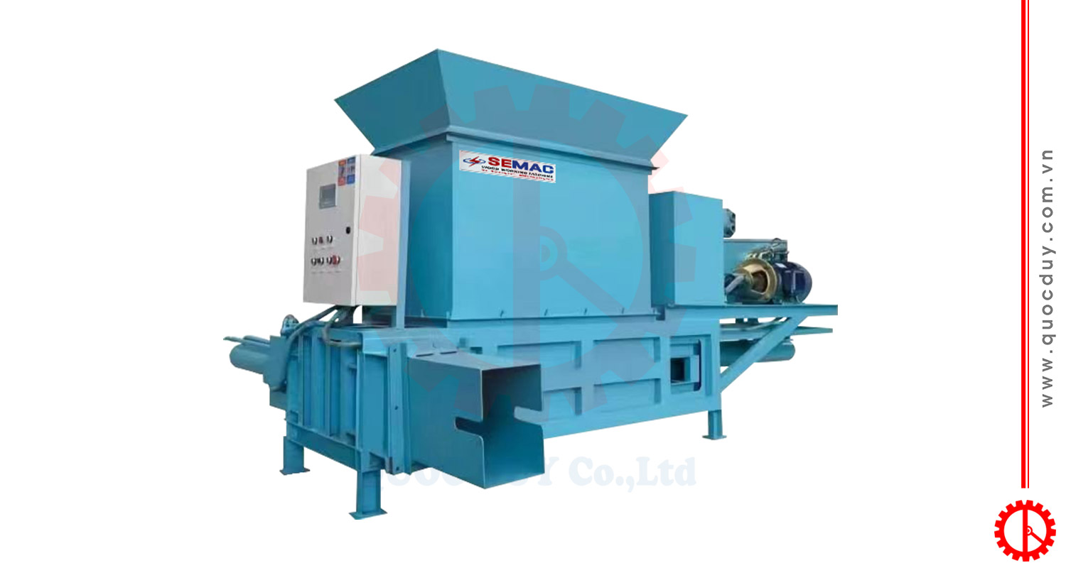 Máy Ép Khối Phôi Dăm Bào | Quốc Duy