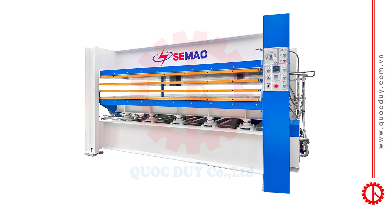 máy ép nhiệt 3 khe 160 tấn 10 xylanh