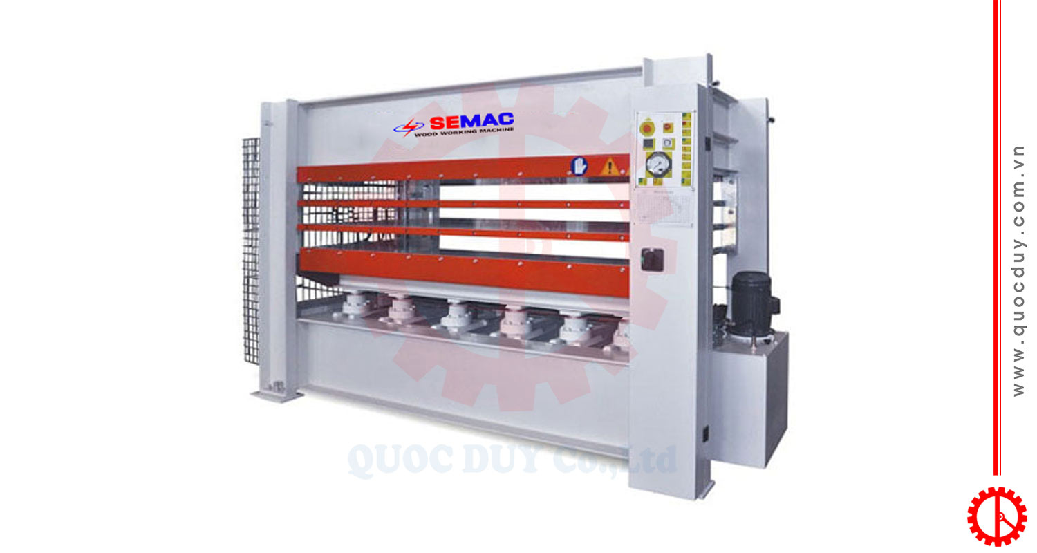 Máy ép nóng 160 tấn 3 khe 12 ben | Quốc Duy