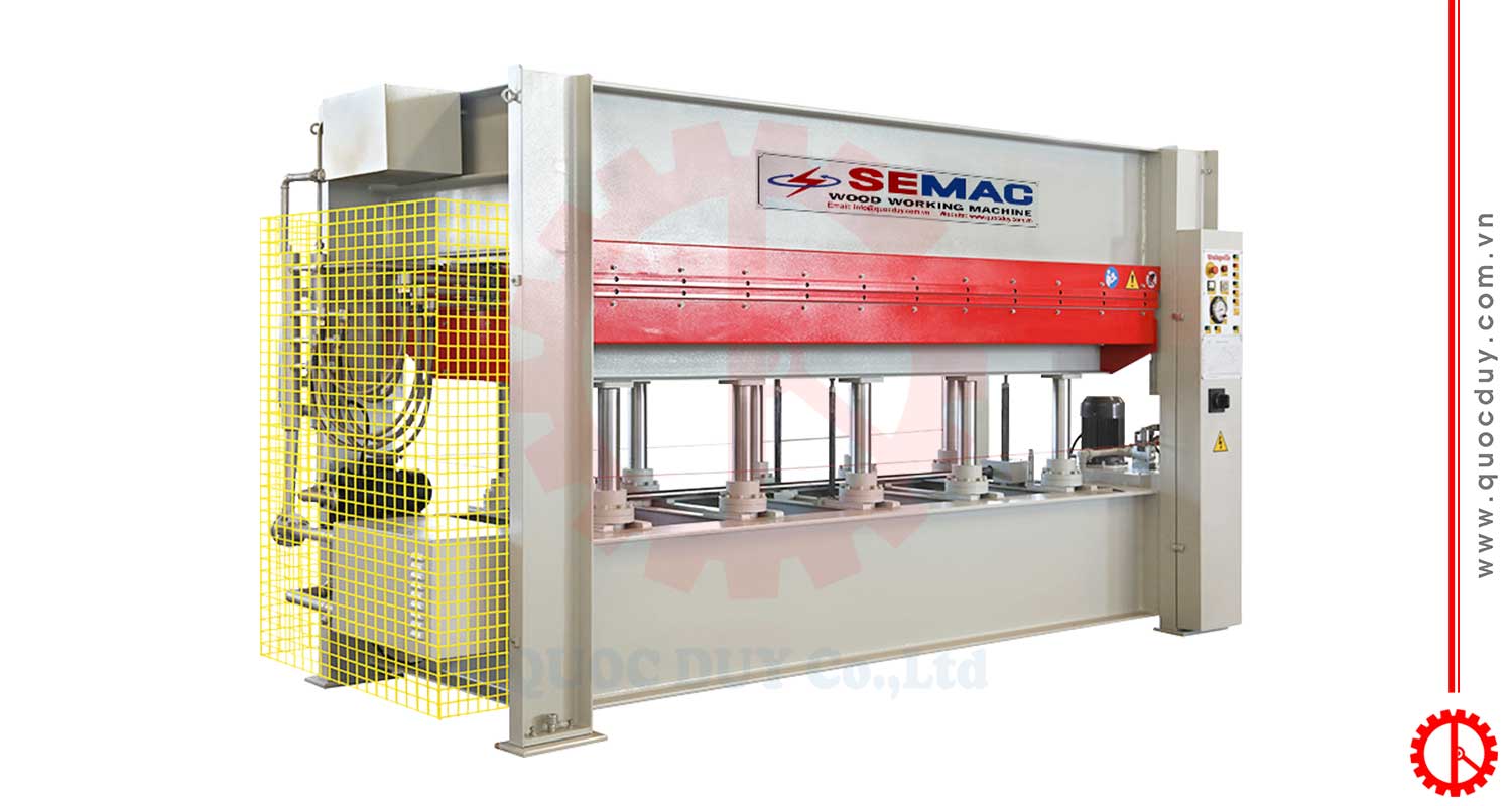 Máy Ép Nóng 3 Khe 160 Tấn Khổ 2mx3m2 | Quốc Duy