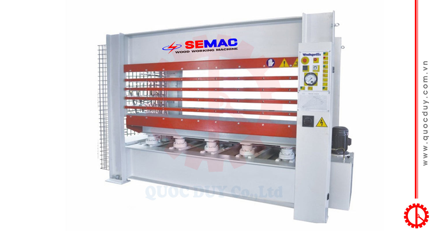 Máy ép nóng 5 khe 1600 tấn | Quốc Duy