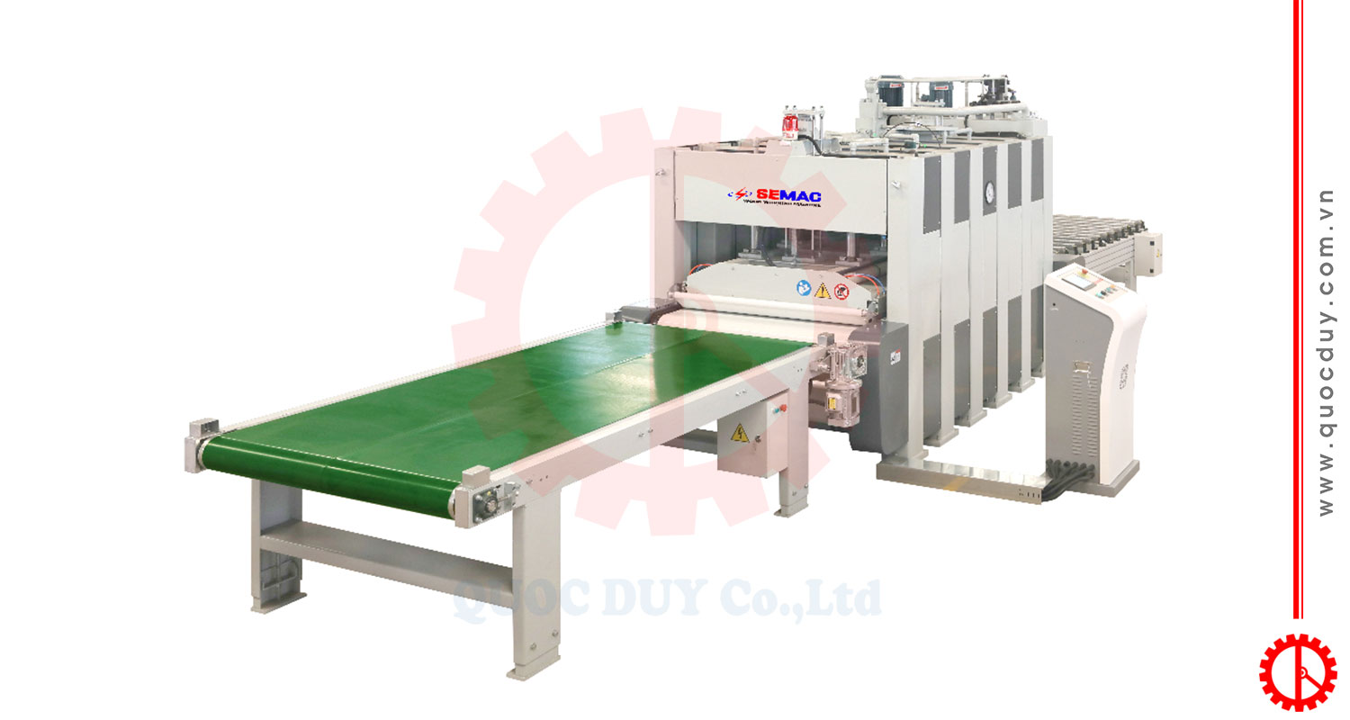 Máy Ép Nóng Veneer Băng Tải Tự Động 160 Tấn | Quốc Duy