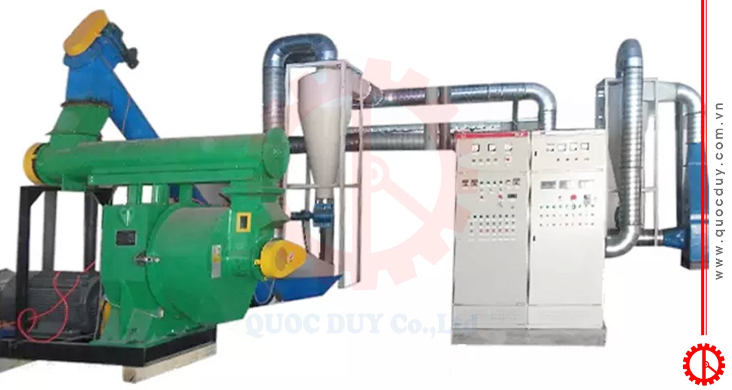 Máy ép viên nén gỗ | Quốc Duy