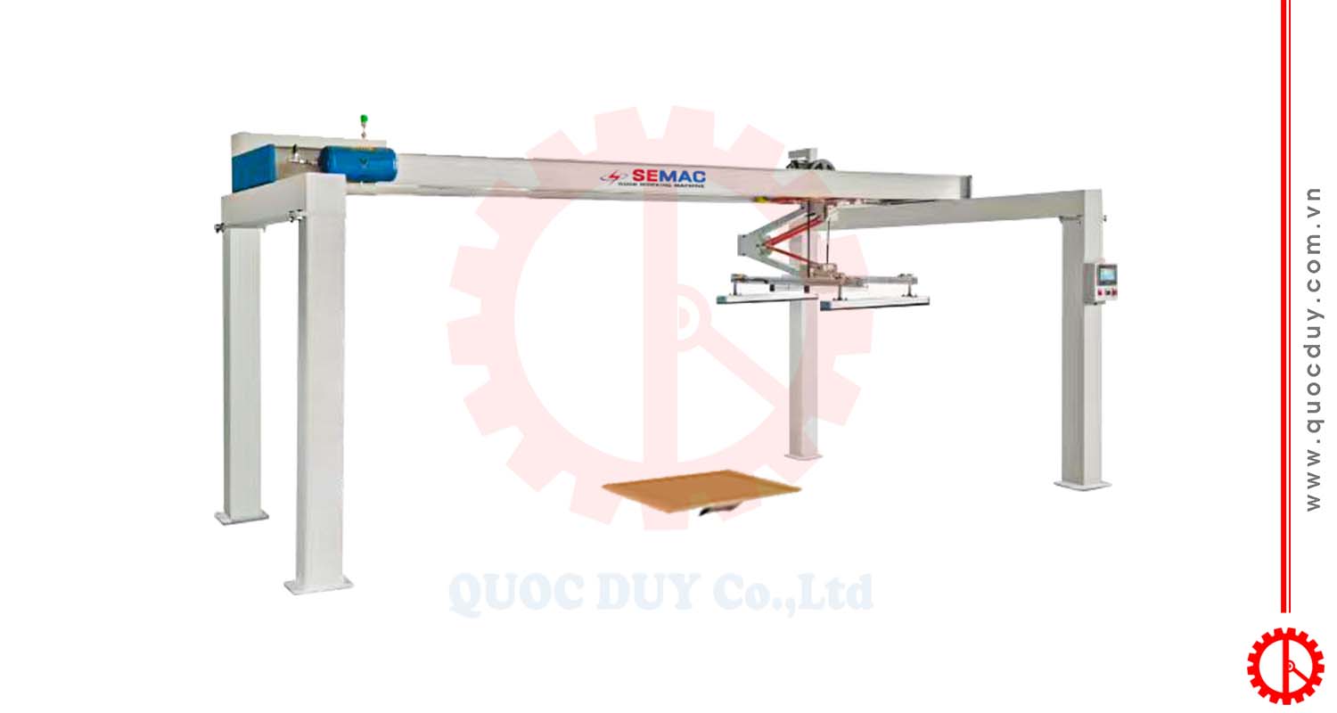 máy gắp ván tấm 6m dùng cho chuyền cửa quốc duy