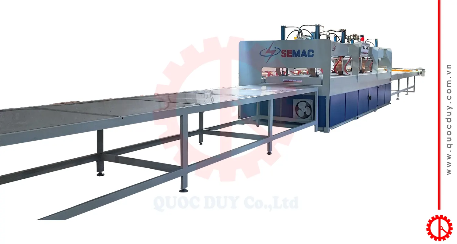 Máy ghép ngang cao tần khổ lớn | Quốc Duy