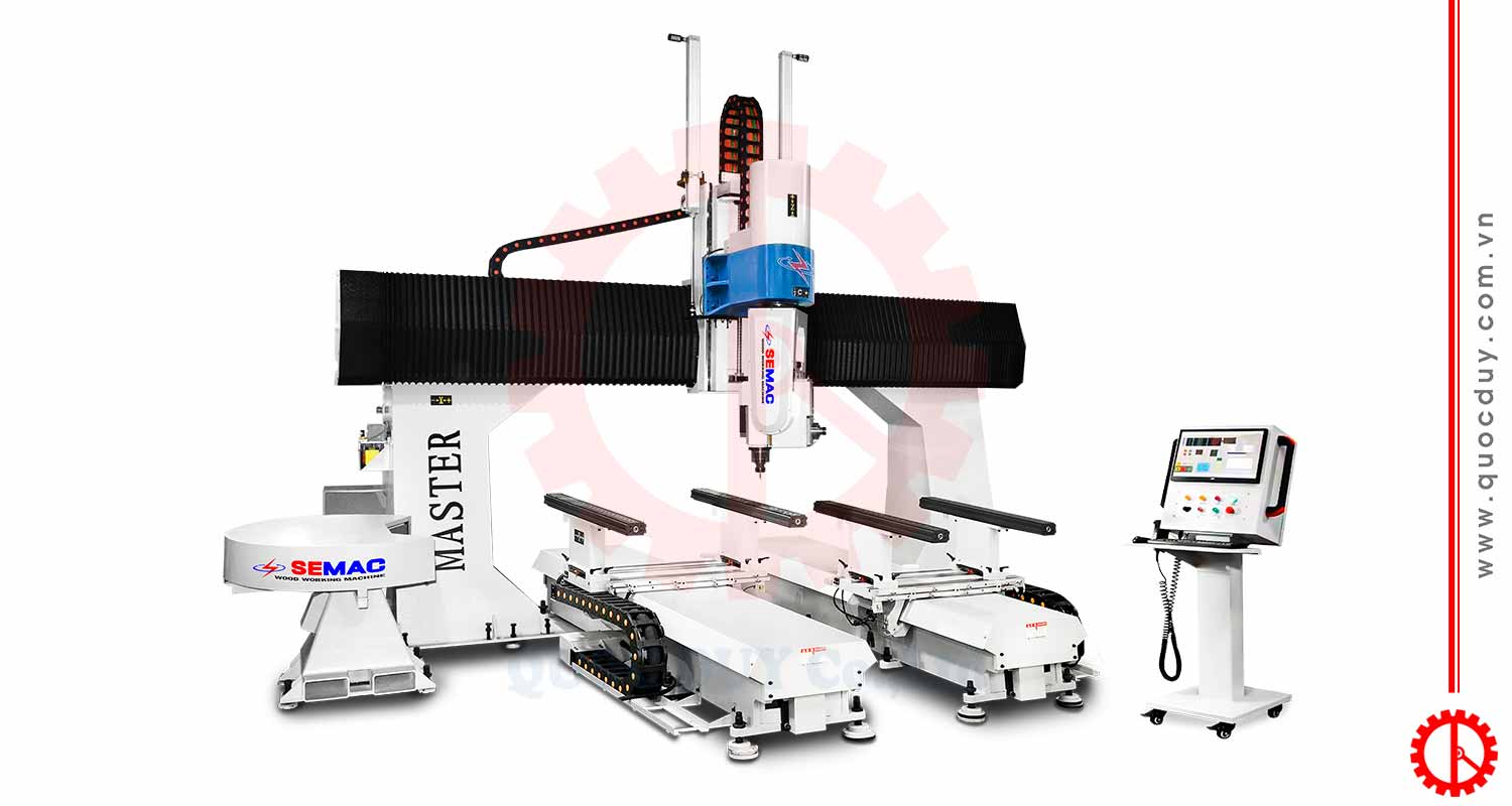 Máy gia công trung tâm 5 trục thay dao tự động - Quốc Duy CNC