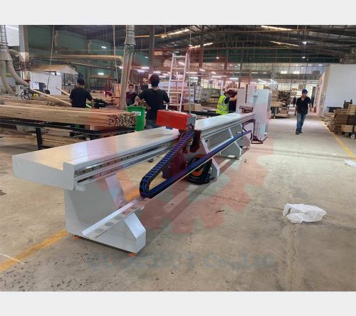 Máy cắt ngang CNC tự động - SM6 giao tại xưởng khách hàng | Quốc Duy