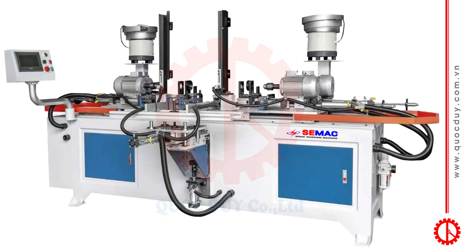 Máy khoan cấy 2 đầu móc áo | Quốc Duy