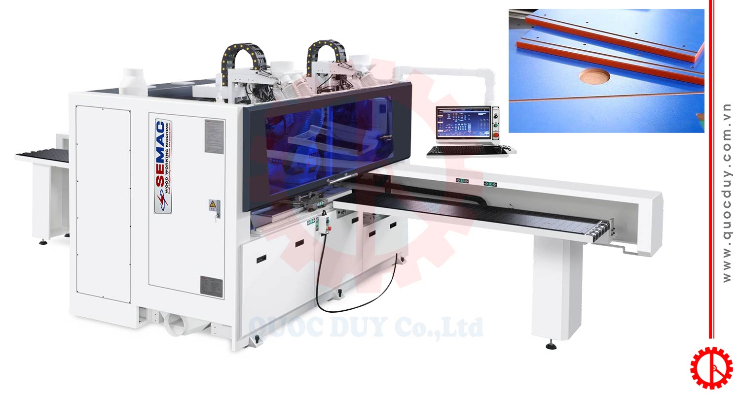 Máy khoan 6 mặt 2 cụm khoan | Quốc Duy