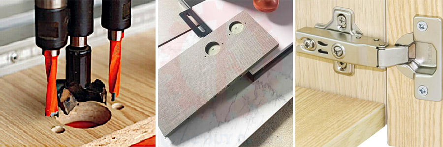 Máy khoan bản lề 5 đầu